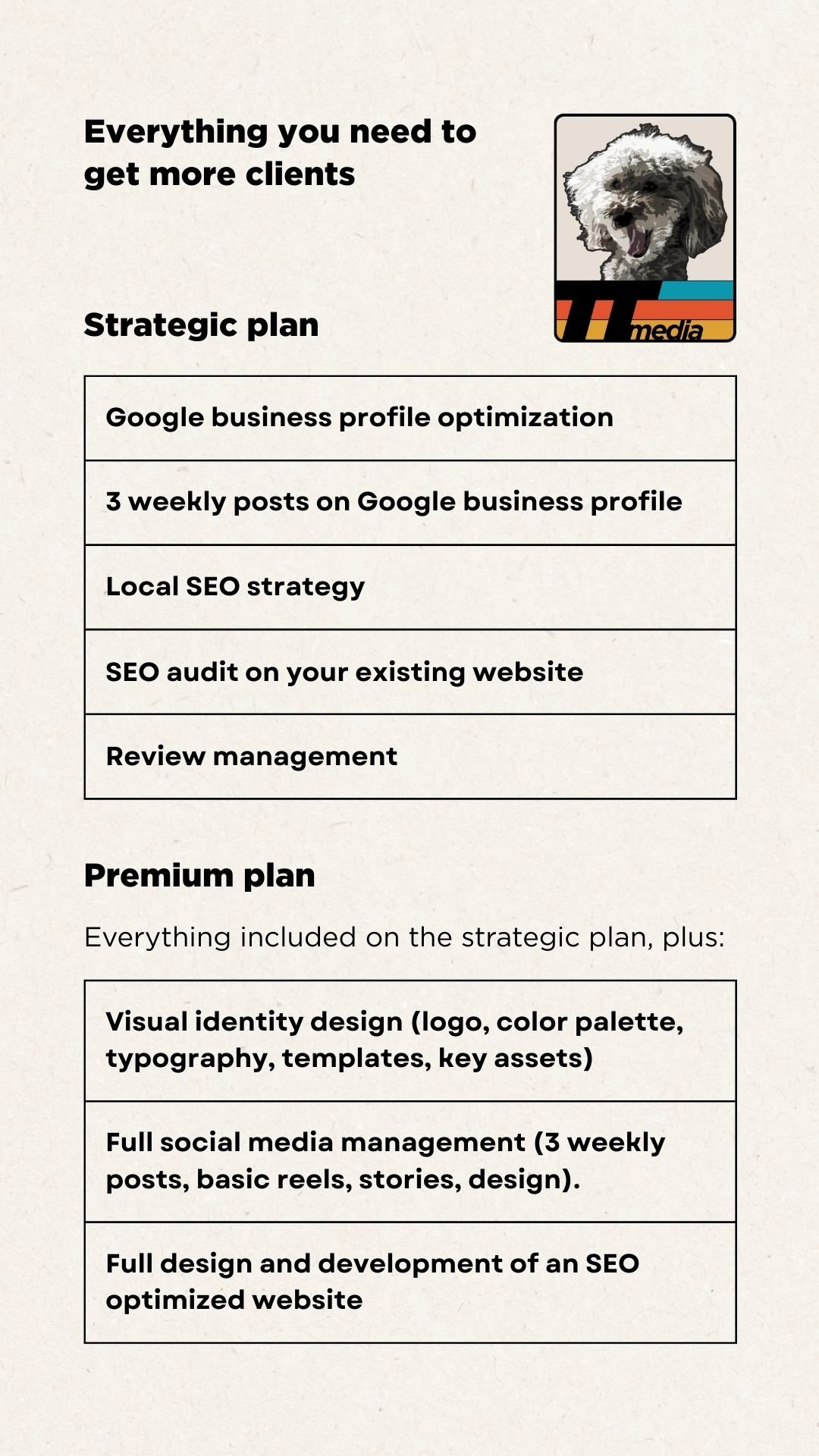ttmedia plans